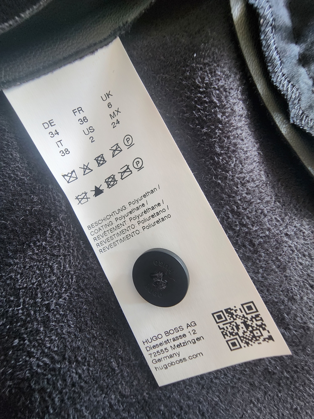 Hugo black leather dress - Picture 5 of 5